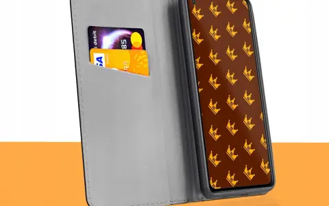 Eleganckie etui portfelowe z motywem korony dla Xiaomi Mi 11 Lite, z miejscem na karty.