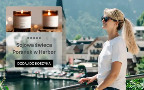 Sojowa świeca "Poranek w Harbor" idealna do sprzedaży internetowej. Dodaj do koszyka i poczuj zapach relaksu.