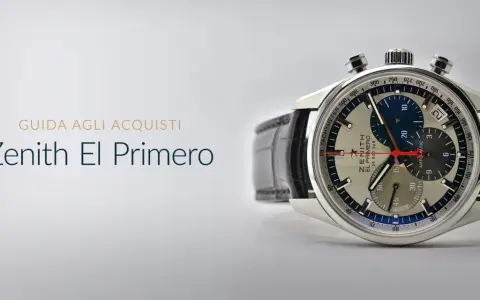 Orologio Zenith El Primero con quadrante argentato e cronografi, cinturino in pelle marrone. Guida all'acquisto.