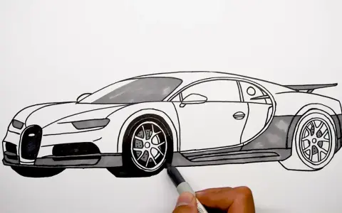 Jak narysować Bugatti Chiron: krok po kroku do realistycznego rysunku