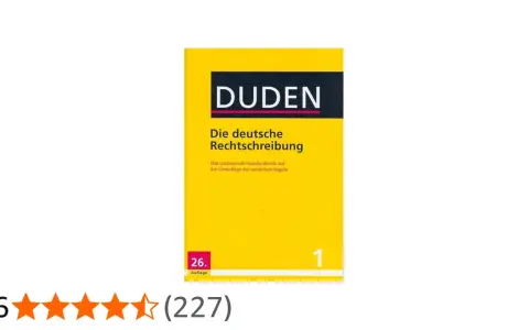 Der Duden "Die deutsche Rechtschreibung" hilft, die deutsche Sprache richtig zu kennen zu lernen.