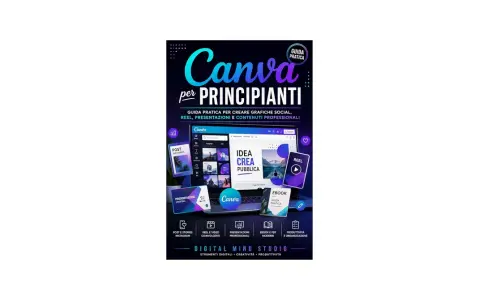 Guida pratica per creare grafiche, reel, presentazioni e contenuti professionali con Canva. Impara come creare un ebook con Canva e molto altro.