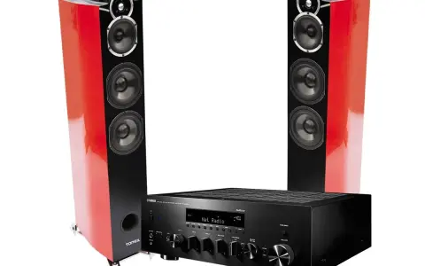 Zestaw Yamaha R-N803D z kolumnami Tonsil. Idealne połączenie dla miłośników dobrego dźwięku.