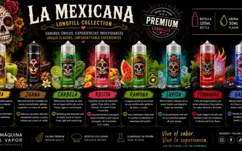 Descubre dónde comprar líquidos para vapear: la colección La Mexicana ofrece sabores únicos como sandía, chocolate y frutas exóticas.