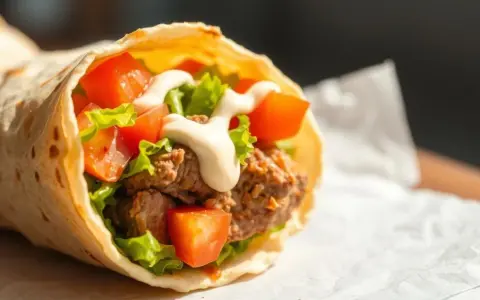 Kebab drobiowy w tortilli: Najmniej kalorii? Sprawdź!