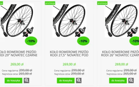 Koła rowerowe RODI 29", 27,5" i 26" Novatec. Różna wielkość kół w rowerze wpływa na jazdę.