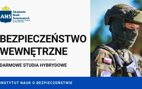 Bezpieczeństwo wewnętrzne Poznań: Akademia Nauk Stosowanych oferuje darmowe studia hybrydowe. Na zdjęciu żołnierz w pełnym rynsztunku.
