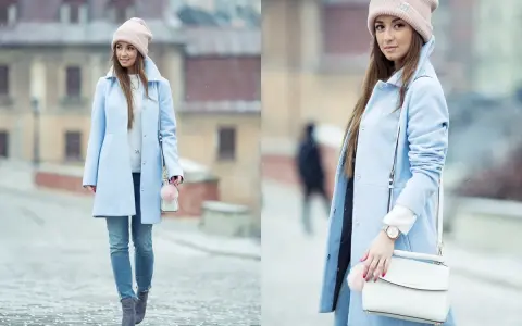 Błękitny płaszcz: 10+ stylizacji na każdą okazję. Odkryj swój look!