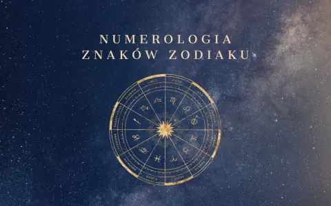 Złoty krąg zodiaku na tle nocnego nieba. Numerologia a znak zodiaku - odkryj powiązania między liczbami a gwiazdami.