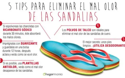 Consejos para eliminar el mal olor de las sandalias: bicarbonato, suavizante, plantillas, talco y desodorante. ¡Aprende como limpiar sandalias por dentro!