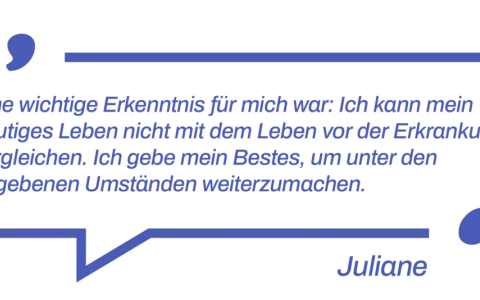 Zitat von Juliane: "Ich kann mein heutiges Leben nicht mit dem Leben vor der Erkrankung vergleichen." Psychische Symptome bei Niereninsuffizienz sind real.