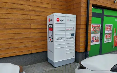 Automatyczna paczkomat DPD Pickup, idealny do nadawania i odbierania paczek w Czechach.