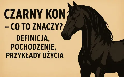 Czarny koń: Kto to jest? Odkryj prawdziwe znaczenie frazeologizmu.