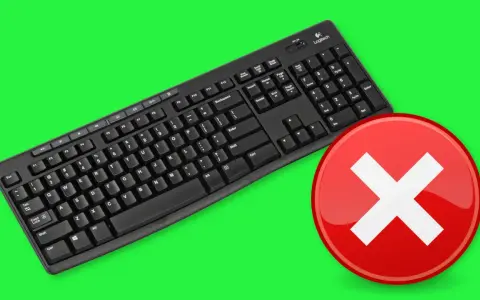 Schwarze Tastatur mit rotem X-Symbol. Die Tastatur ist gesperrt, das tastatur entsperren ist nicht möglich.