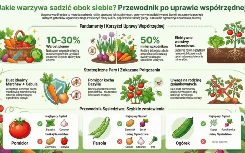 Cebula to świetny sąsiad dla marchwi, pomidorów i ogórków. Chroni przed szkodnikami i poprawia wzrost. Unikaj sadzenia jej obok fasoli.
