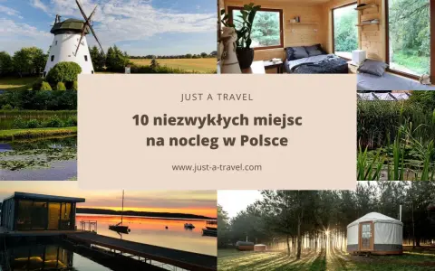 Odkryj najdziwniejsze hotele w Polsce: od młyna, przez domki w lesie, po pływające chatki i jurty. Niezwykłe miejsca na nocleg czekają!