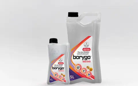 Płyn chłodniczy G12++ borygo EVO w opakowaniach 1L i 5L. Gwarantowana ochrona do -37°C.