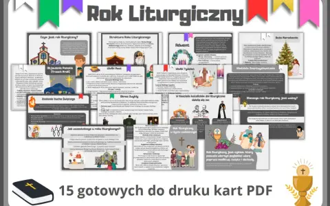 Pierwszy dzień tygodnia to niedziela, początek roku liturgicznego. Obraz przedstawia jego strukturę i znaczenie.