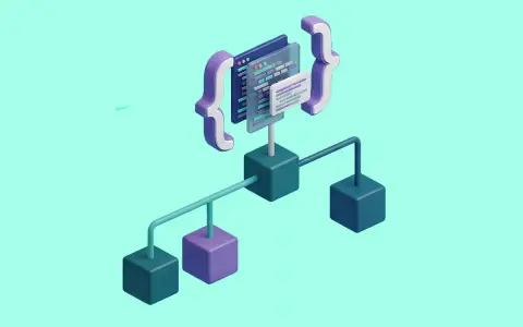Abstrakte Darstellung von Code-Blöcken und Verbindungen, die **structured data** symbolisieren.