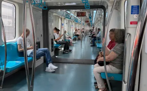 Passengers ride the Bosphorus Express metro, enjoying a comfortable journey through the city.