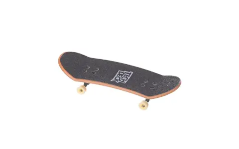 Ett litet finger skateboard med Tech Deck-loggan. Perfekt för att öva tricks inomhus.