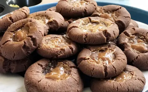 Chokladkakor med salt kolafyllning, perfekt för den som älskar att baka kakor.
