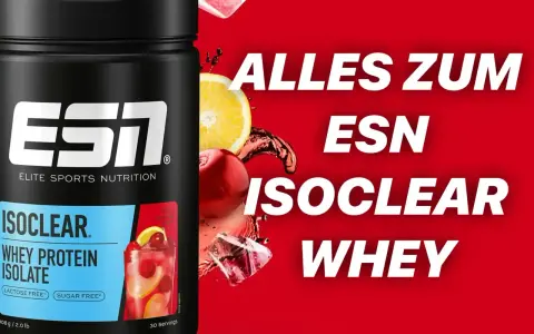 ESN Isoclear Whey Protein Isolate: Der Unterschied liegt in der Reinheit. Erfrischend, laktose- und zuckerfrei.