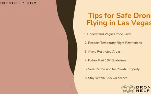 Tips for safe drone flying in Las Vegas, covering laws, restrictions, and where you can fly your drone in Las Vegas.