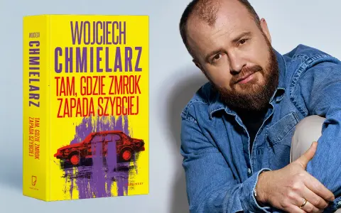 Wojciech Chmielarz, autor kryminału "Tam, gdzie zmrok zapada szybciej", prezentuje swoją najnowszą książkę.