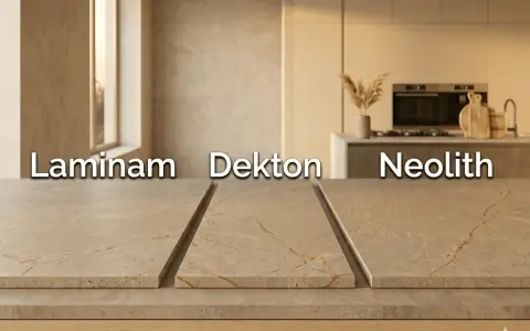 Superfici in pietra per la cucina: Laminam, Dekton e Neolith mostrano la loro bellezza.