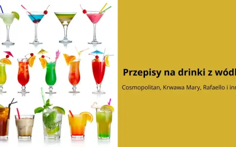 Kolorowe drinki z wódką, takie jak Cosmopolitan, Krwawa Mary i inne, gotowe do podania.