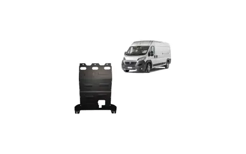 Skyddsplåt för Fiat Ducato, perfekt för service och underhåll.