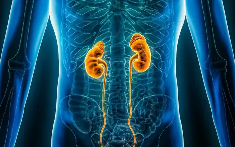 Anatomia nerek i dróg moczowych, ilustracja medyczna. Pokazuje narządy, które mogą wymagać dializy.