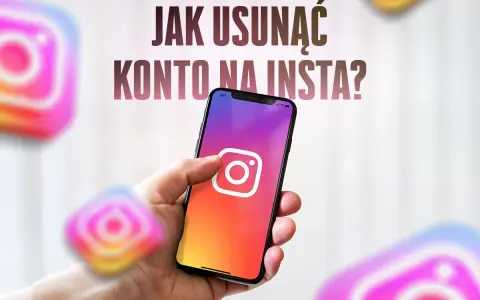 Chcesz wiedzieć, jak usunąć konto na Insta? Na ekranie telefonu widać ikonę Instagrama, a wokół niej inne, rozmyte loga.