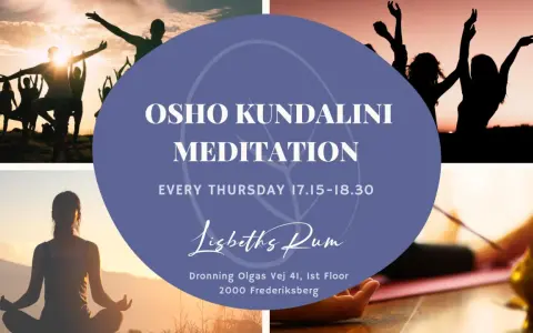 Osho Kundalini Meditation varje torsdag 17.15-18.30. Upplev frihet och energi.