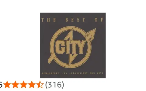 The Best Of CITY" - das Album-Cover der Band CITY, remastered und autorisiert.