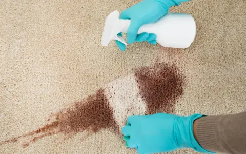 Rękawiczki i spray do czyszczenia dywanu. Dowiedz się, czym zmyć pastę do butów, by przywrócić czystość.