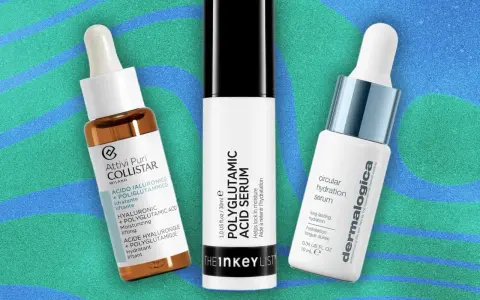 Trois sérums hydratants : Collistar, The Inkey List (acide polyglutamique) et Dermalogica. Aucun danger associé à l'acide polyglutamique ici.