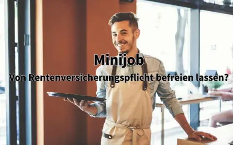 Junger Mann im Kellner-Outfit fragt: "Minijob: Von Rentenversicherungspflicht befreien lassen?