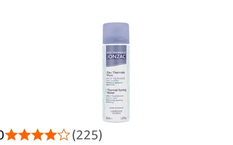 Flacon d'eau thermale JONZAC, idéal pour le visage. Découvrez les bienfaits de cette eau pour une peau hydratée et apaisée.
