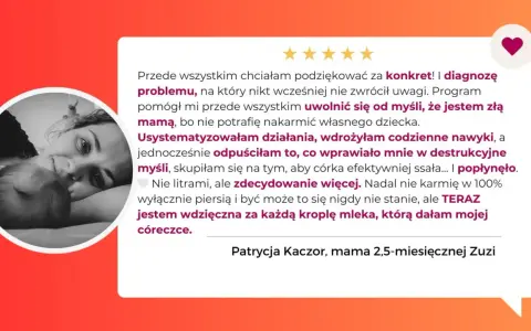 Mama Patrycja opowiada, jak rozkręcić laktację i uwolnić się od myśli, że jest złą mamą. Teraz karmi córkę mlekiem.