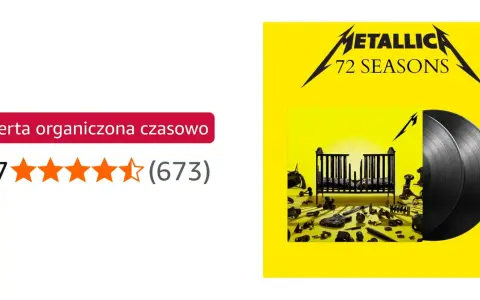 Okładka nowej płyty Metalliki "72 Seasons" z dwoma czarnymi winylami.