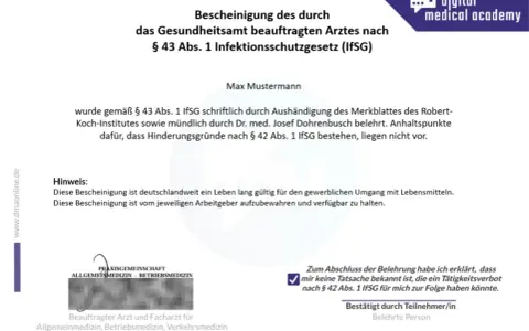 Gesundheitszeugnis Gastronomie: So erhalten Sie Ihre IfSG-Bescheinigung