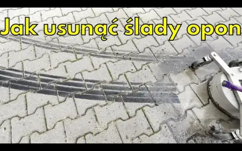 Jak usunąć czarne ślady po oponach? Poradnik (kostka, beton)
