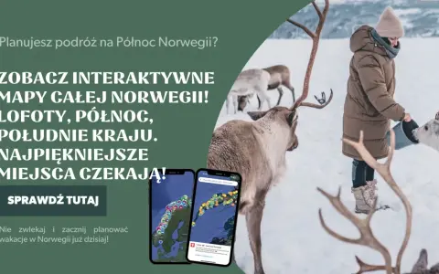 Zima w Norwegii: dziewczynka karmi renifery na tle śnieżnego krajobrazu. Planuj podróż po najpiękniejszych miejscach!