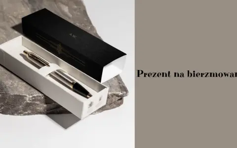 Eleganckie pióro w ozdobnym pudełku, idealny prezent na bierzmowanie.