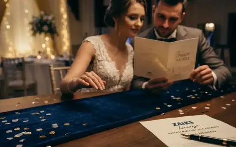 Para młoda przegląda dokumenty, na stole leży dokument ZAIKS.