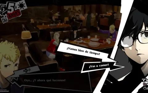 Ryuji y otros persona 5 royal confidentes comparten una comida. El protagonista se pregunta qué hacer ahora.