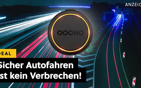 Ooono warnt vor Gefahren auf der Autobahn. Sicher Autofahren ist kein Verbrechen!