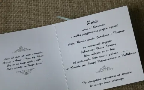 Jak wypisać zaproszenie na chrzest dla cioci, aby wzruszyć rodzinę